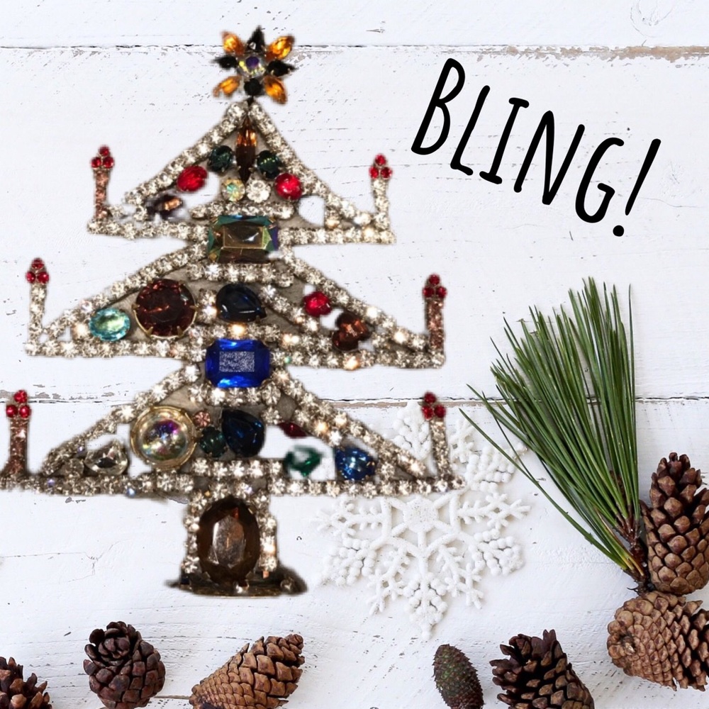 Vintage Jeweled Christmas Tres